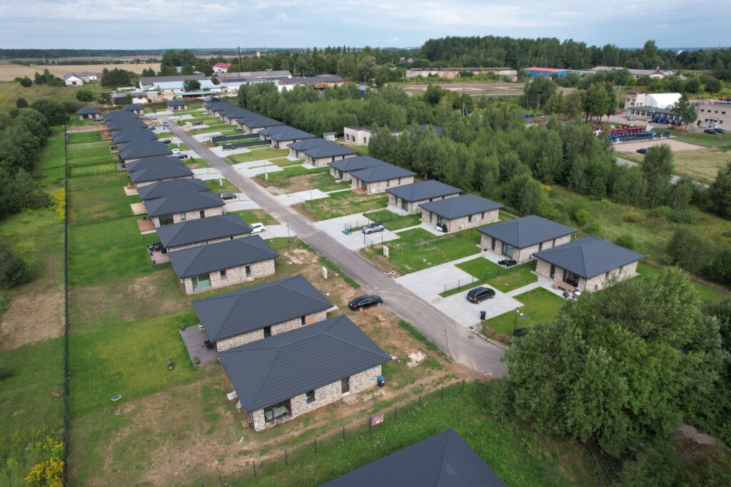 Meduvio alėja (Meduvio g. 1A-J, 3A-J) - Private house community - construction photos