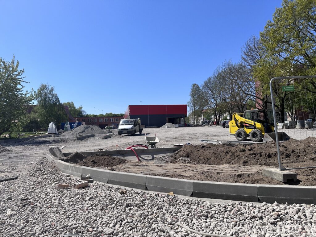 Minijos g. 153 automobilių aikštelė (Minijos g. 153) - Ceļš - būvdarbu attēli