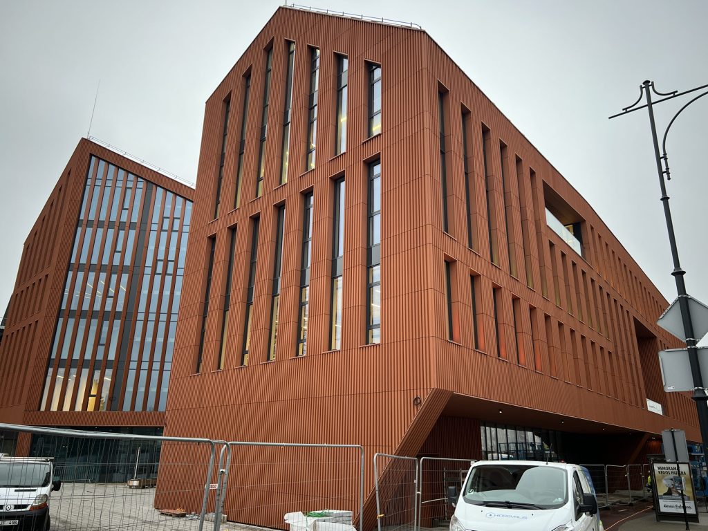 Memelio miestas | Hanza verslo centras (Naujoji Uosto g. 3) - Office center - construction photos