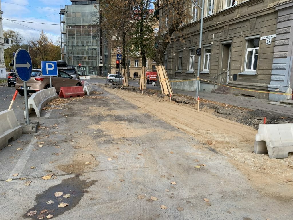 Algirdo g. dviračių takas (Algirdo g.) - Jalgrattatee, Tänav - ehituse fotod