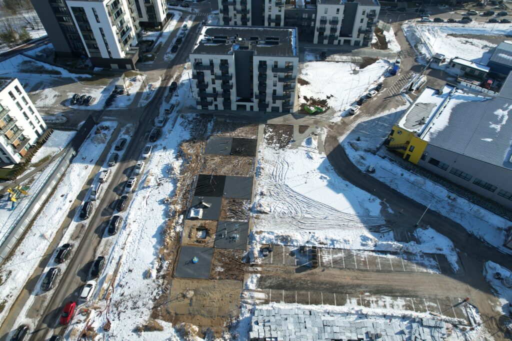 7 vakarai (Budiniškių g. 6, 8) - Multi apartment - construction photos