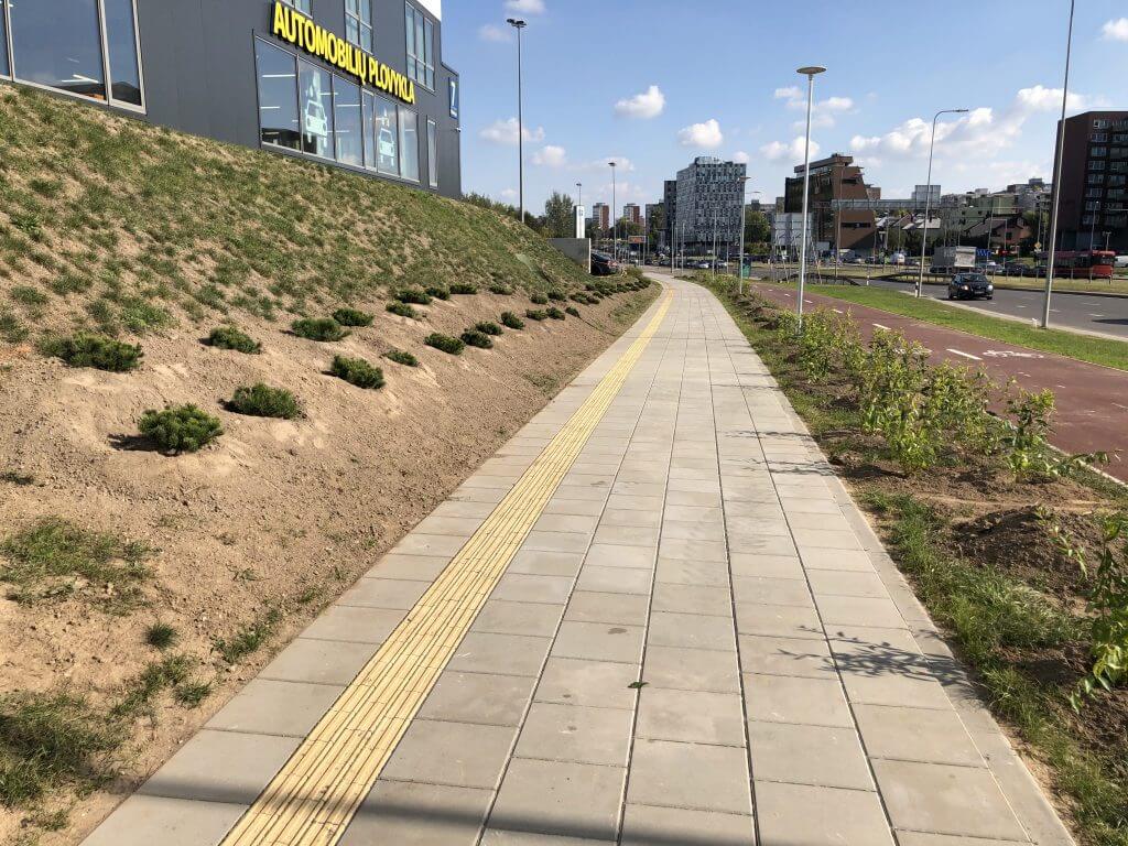Pilaitės pr. dviračių takas (Pilaitės pr.) - Bike path - construction photos