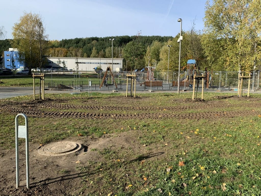 Neries senvagės slėnis (Linkmenų g.) - Bike path, Park - construction photos