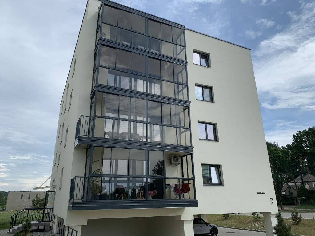Lampėdžio takas 1 etapas (Įkalnės aklg.) - Multi apartment - construction photos