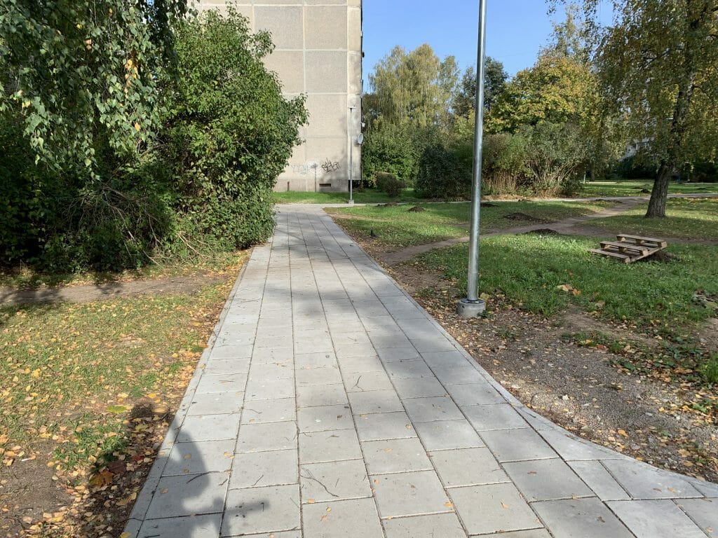 Žirmūnų trikampio modernizavimas (Tuskulėnų g.) - Bike path, Pedestrian path - construction photos