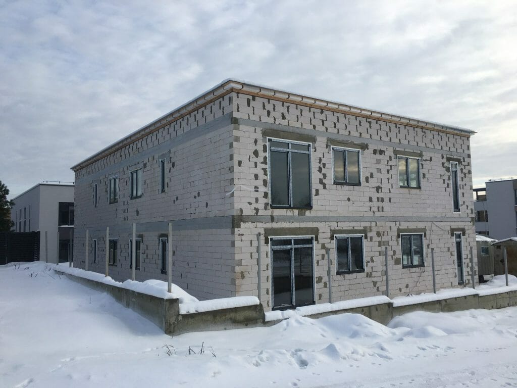 Naujasis Antakalnis Taurijos g. 45, 47, 49, 51, 53, 55 (Taurijos g. 45, 47, 49, 51, 53, 55) - Row housing - construction photos