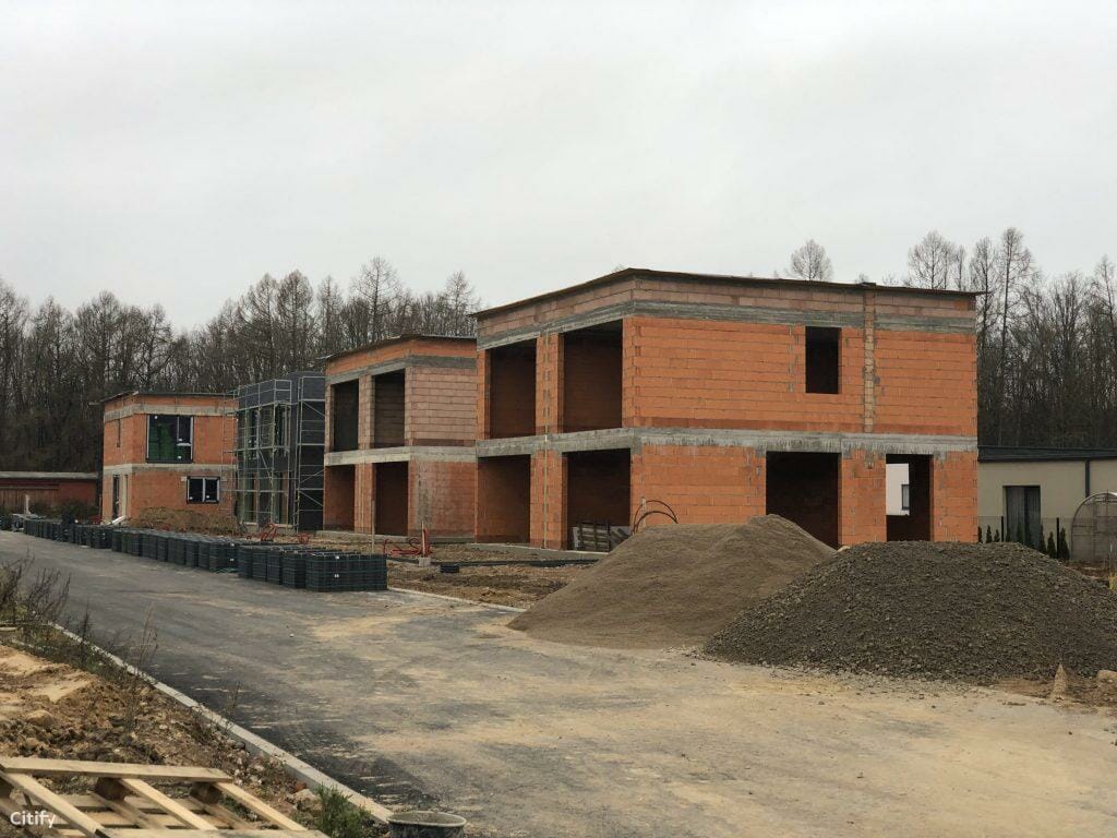 Kamšos namai (Šilo g. 48) - Row housing - construction photos