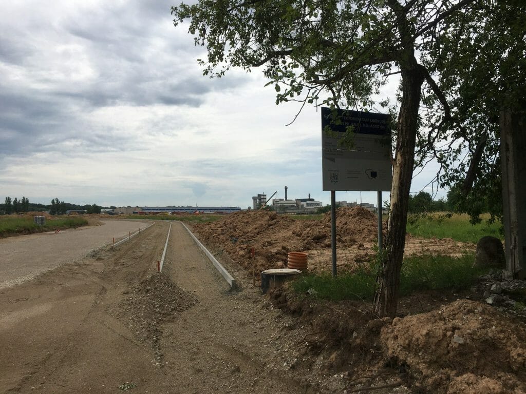 Aleksoto inovacijų pramonės parkas (Europos pr. 27) - Street - construction photos