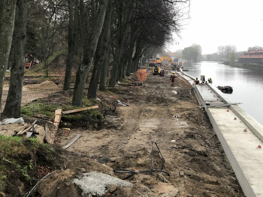 Danės krantinių rekonstrukcija (Danės g.) - Park - construction photos