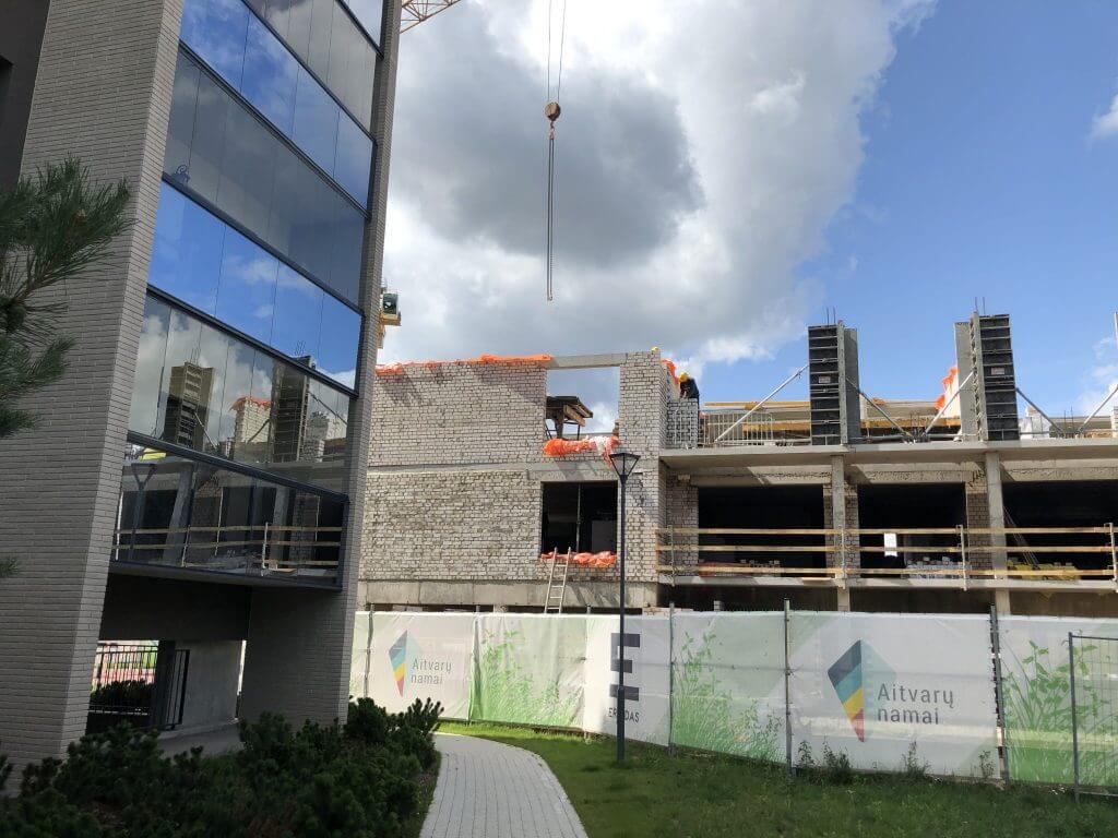 Aitvarų namai 2 etapas (Lazdynėlių g. 16A, 16B, 16C) - Multi apartment - construction photos