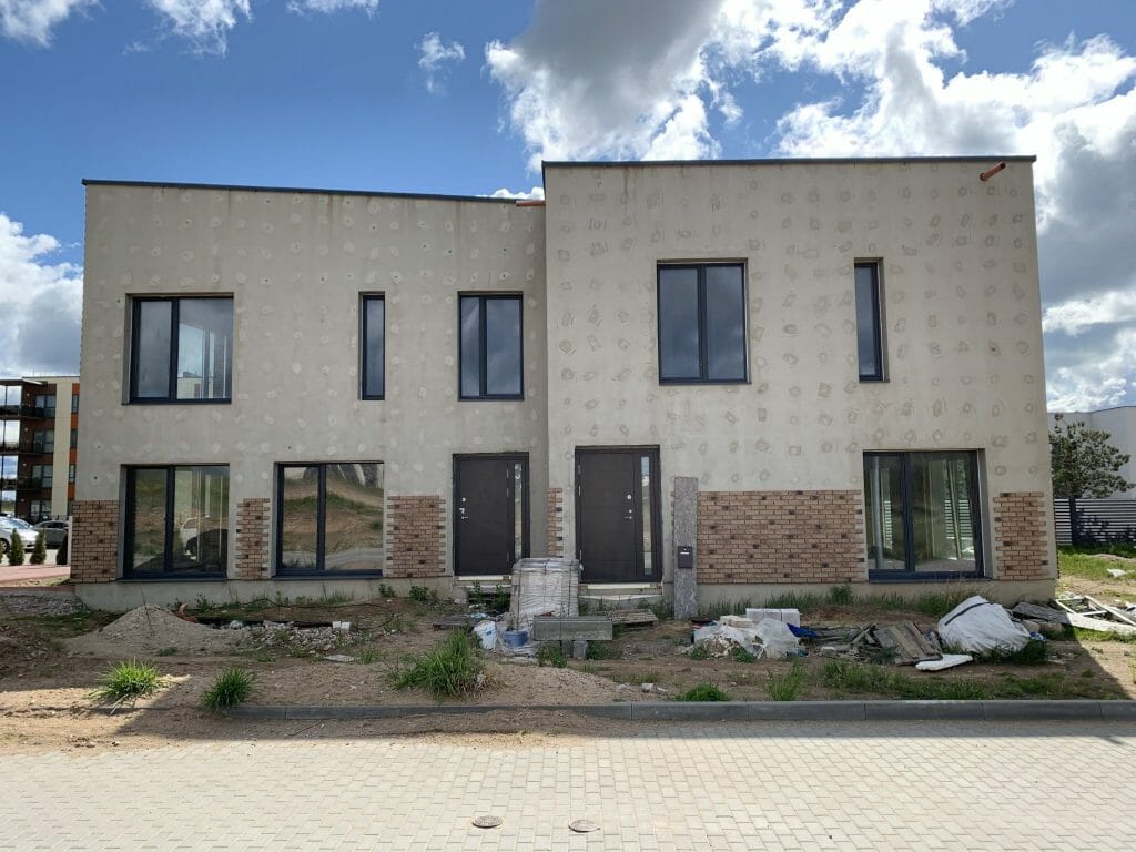 Naujasis Antakalnis Taurijos g. 57, 59, 61, 63, 65 (Taurijos g. 57, 59, 61, 63, 65) - Row housing - construction photos