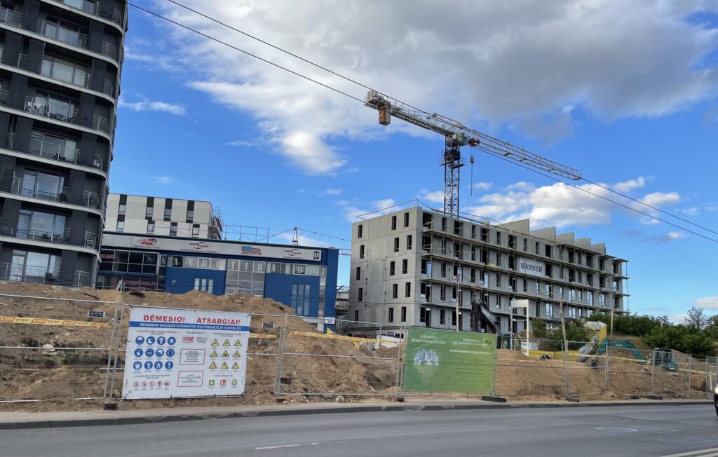 City Yard (Kareivių g. 2D) - Multi apartment - construction photos