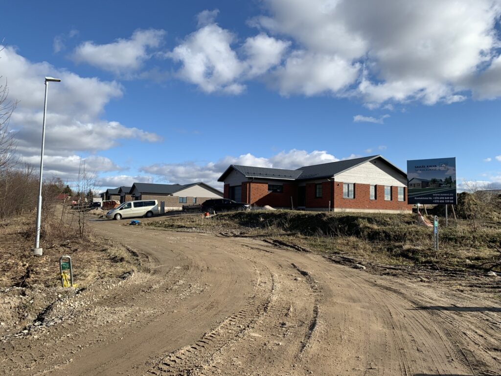 Saulės kalvos (Akacijų g. 1, 2, 3, 4, 5, 6, 7, 8, 9, 10, 11, 12, 13, 14, 15, 16, 17, 18, 19, 20, 21, Jazminų g. 1, 3, 5, 7, 9, 11, 13, 15, 17) - Private house community - construction photos