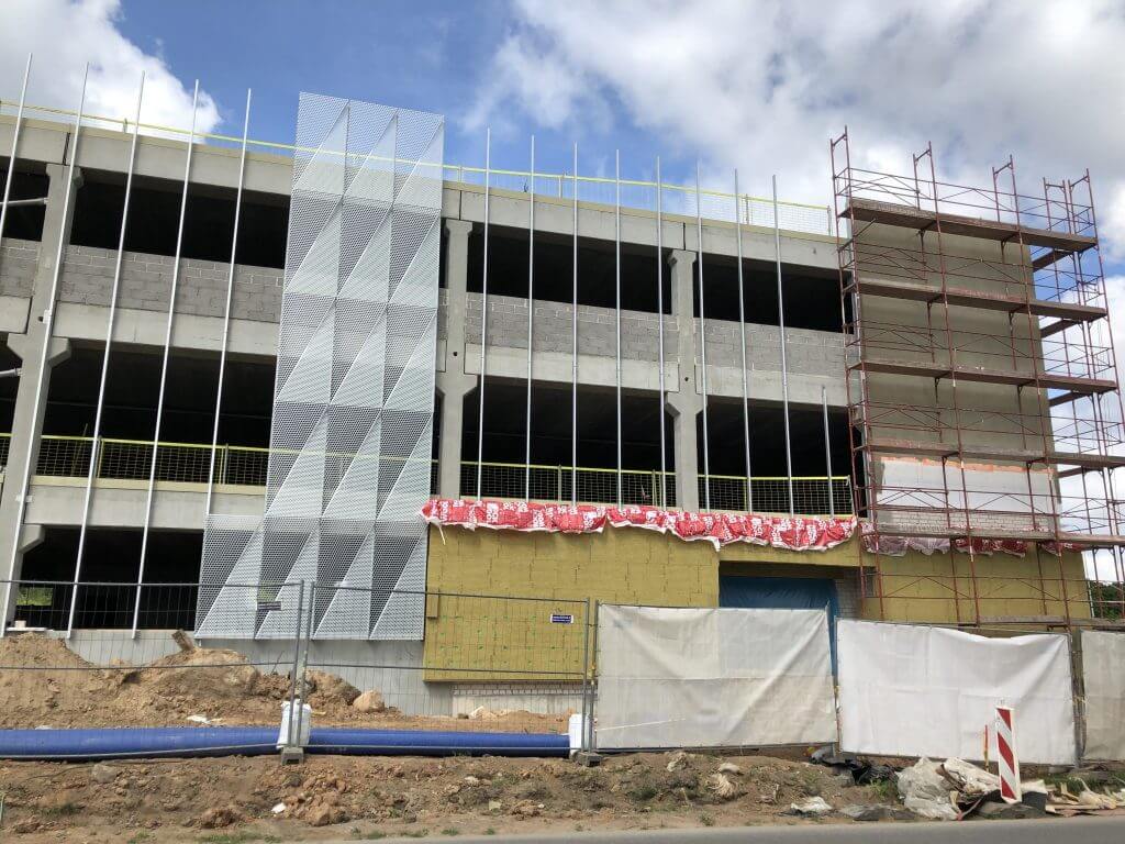 VNO daugiaaukštė stovėjimo aikštelė P4 (Rodūnios kel.) - Parking facility - construction photos