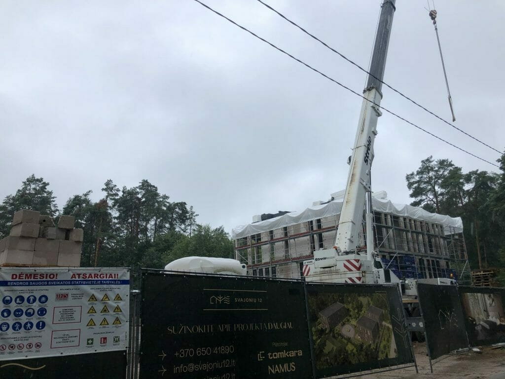 Svajonių 12 (Svajonių g. 12) - Multi apartment - construction photos