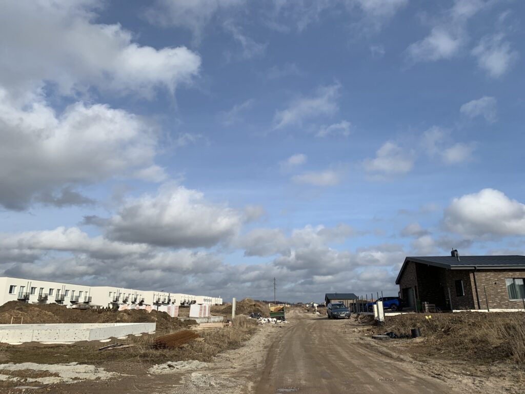 Giraitės terasos (Gervuogių g. 1, 2, 3, 5, 6, 7, 8, 9, 12 - 52 , Mėlynių g. 1, 1A, 2, 2A, 3, 3A, 4, 4A, 5, 5A - 26, 26A) - Private house community - construction photos