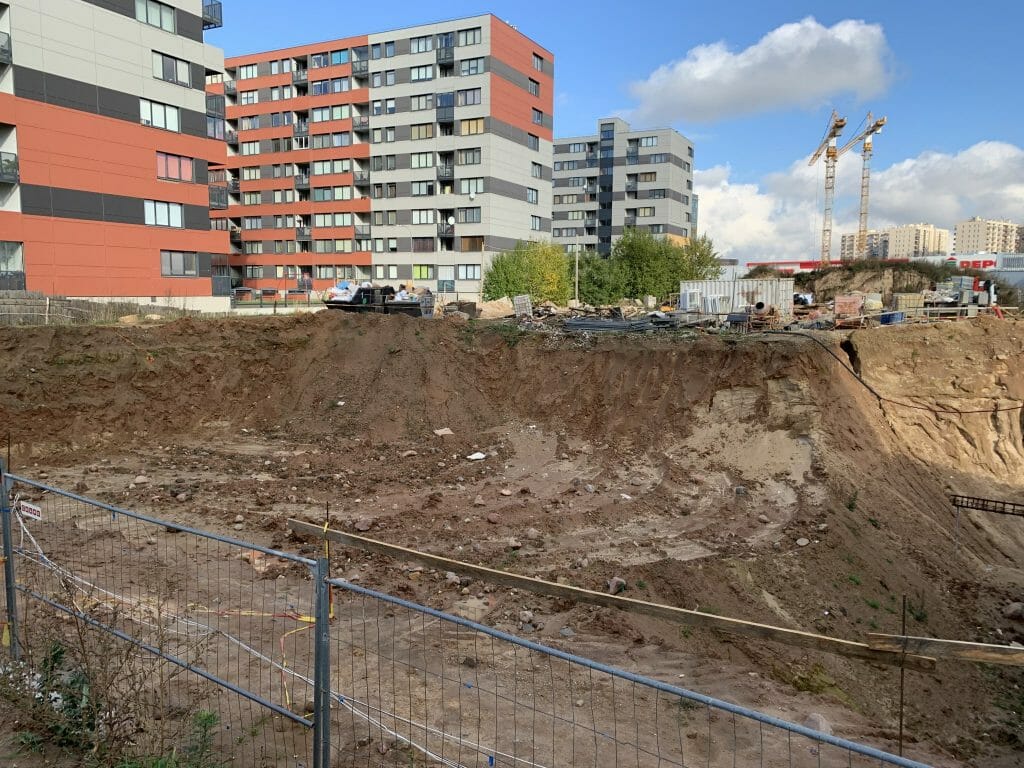 Leičių kiemas 6 etapas (Leičių g. 21) - Multi apartment - construction photos