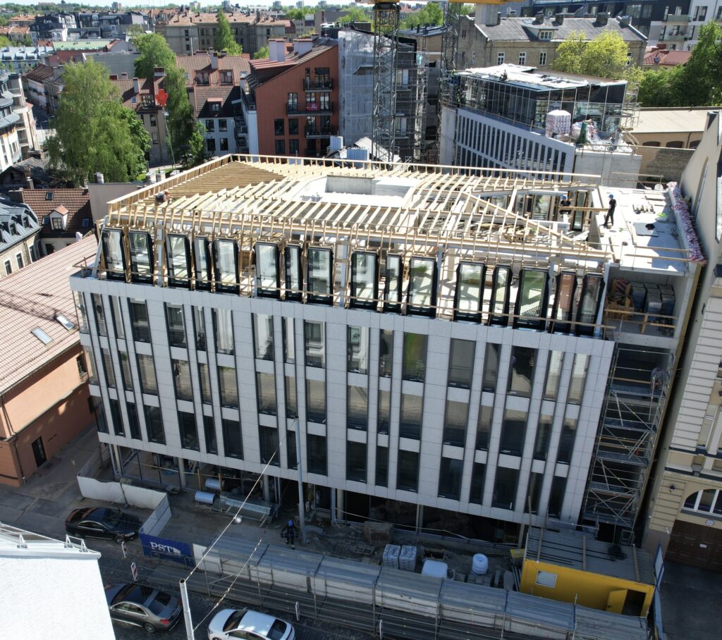 Lietuvos draudimo administracinis B10 (J. Basanavičiaus g. 10) - Multi apartment, Office center - construction photos