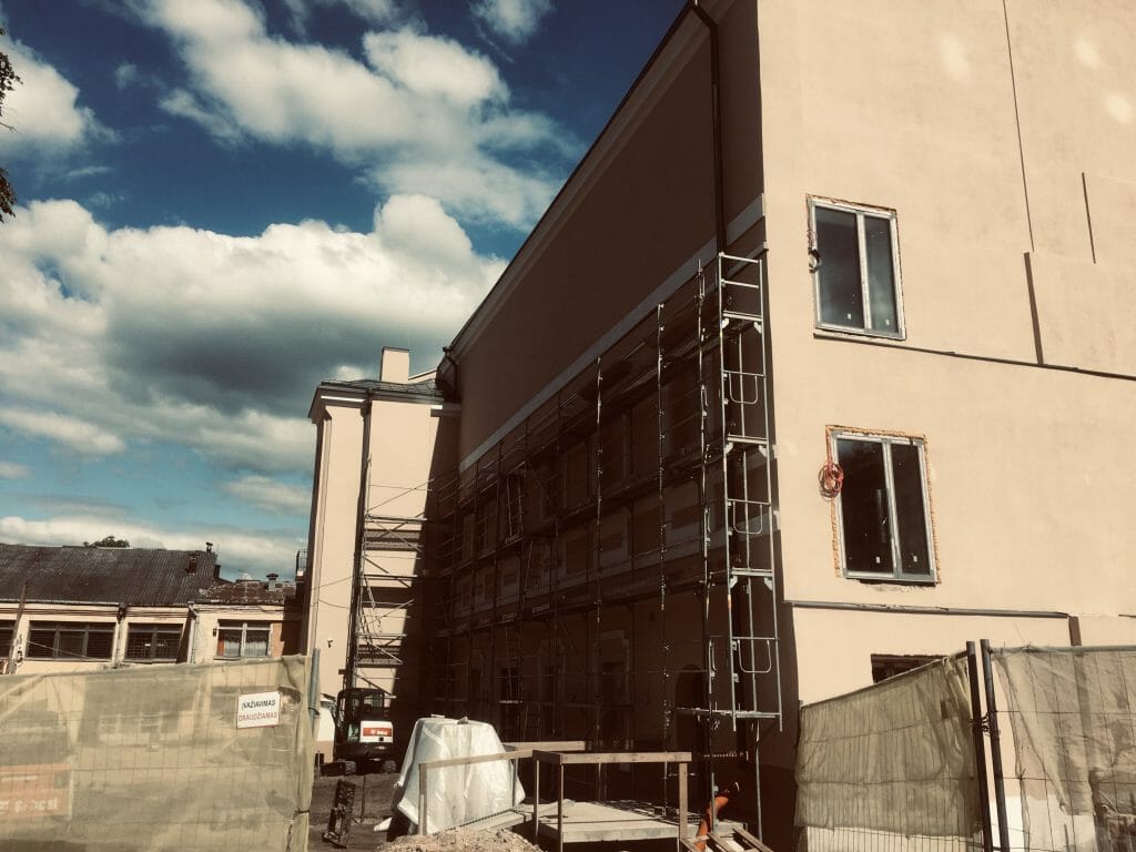 Radvilų rūmų pietų korpuso ir rytų paviljono atkūrimas (Vilniaus g. 24) - Museum - construction photos