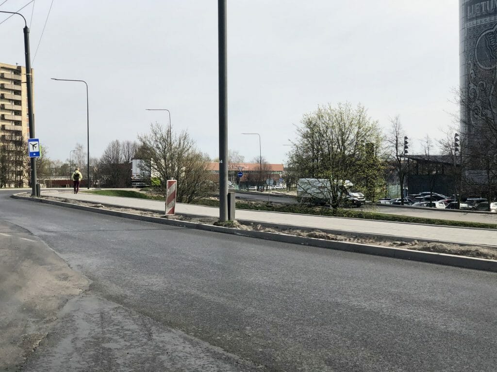 Pramonės pr. atnaujinimas (Pramonės pr.) - Bike path, Street - construction photos