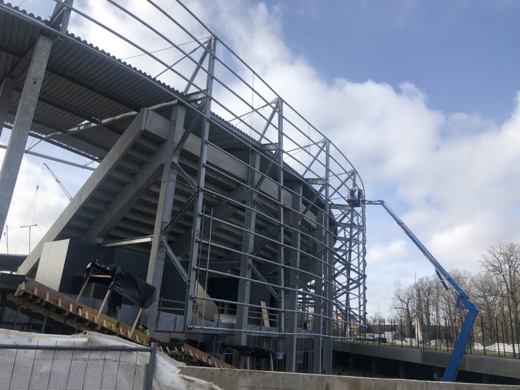 Dariaus ir Girėno stadionas (Perkūno al. 5) - Sports arena - construction photos