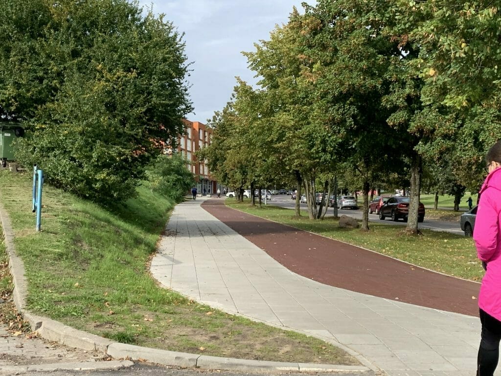 Fabijoniškių g. dviračių takas nuo Ateities g. iki Ukmergės g. (Fabijoniškių g.) - Bike path - construction photos