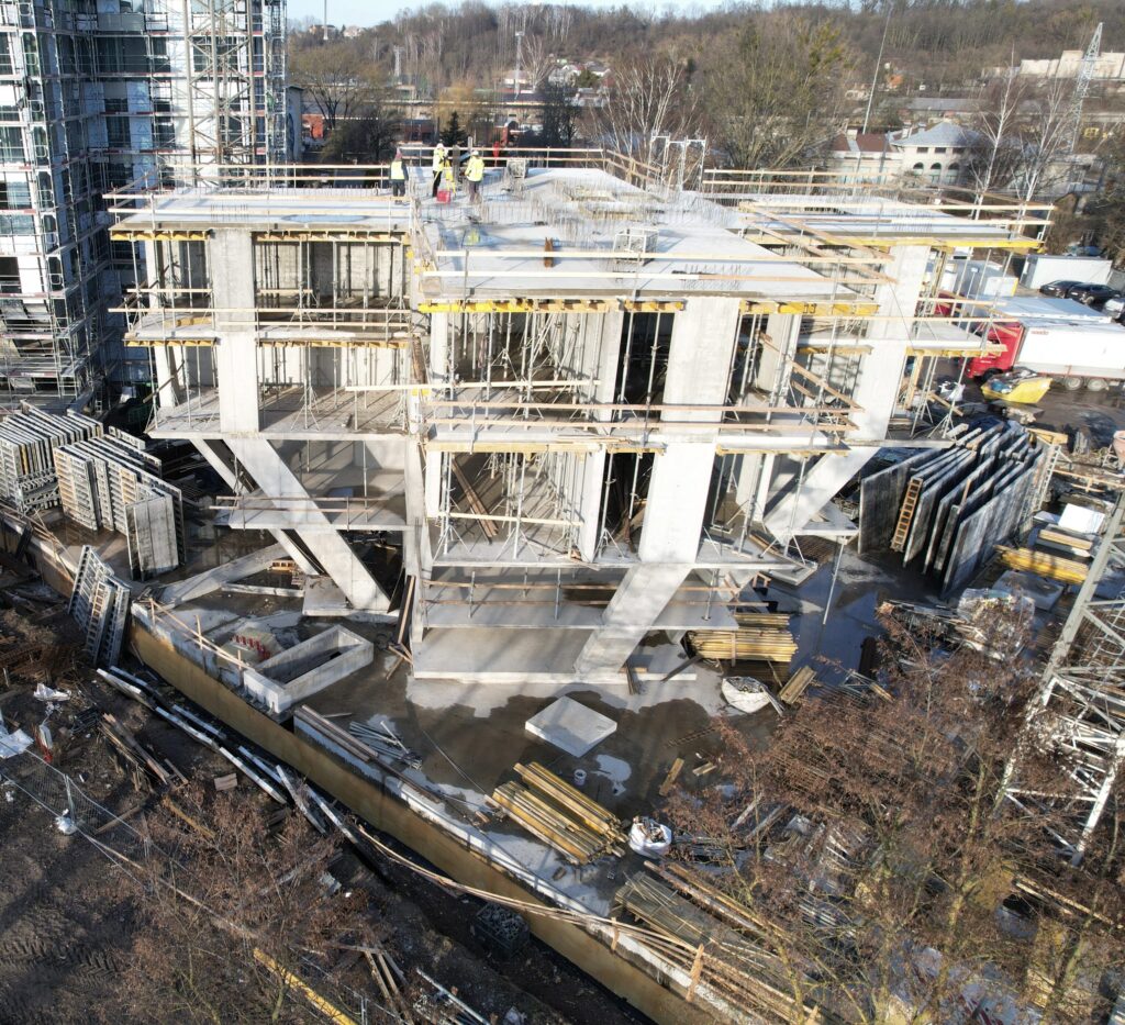 Kaunorama 1 etapas (A ir B namas) (A. Juozapavičiaus pr. 139A) - Multi apartment - construction photos