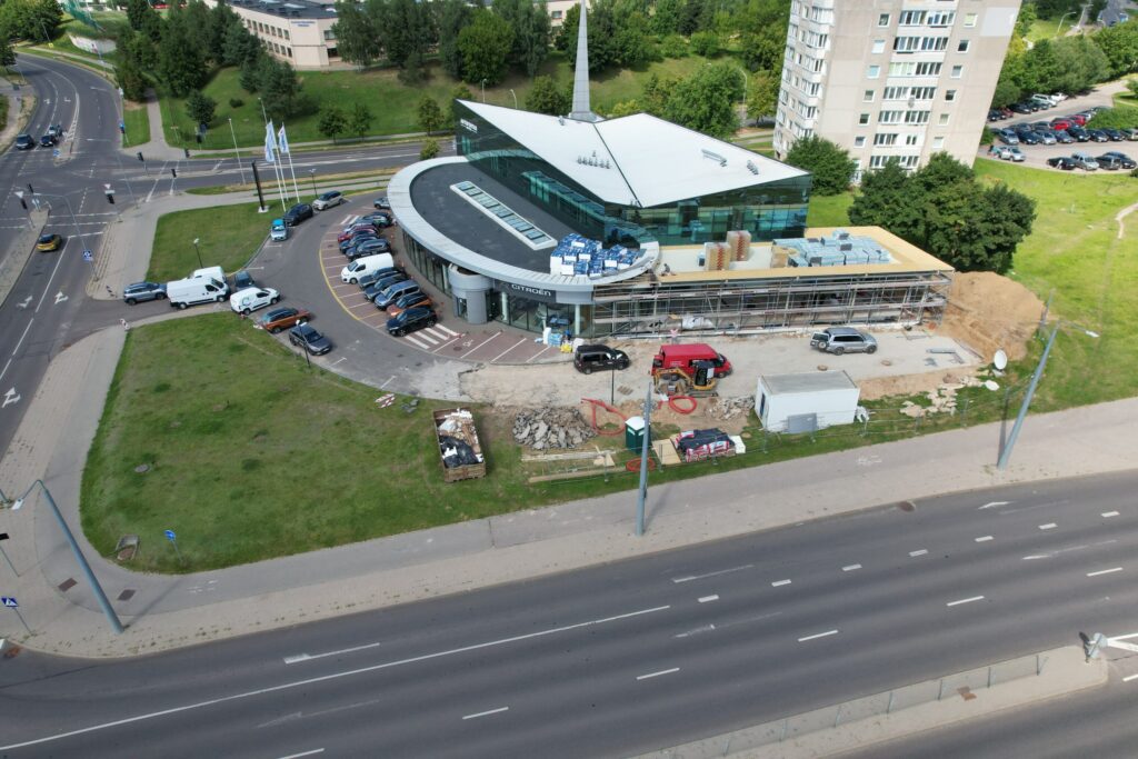 P. Žadeikos g. 1B (P. Žadeikos g. 1B) - Shopping center - construction photos