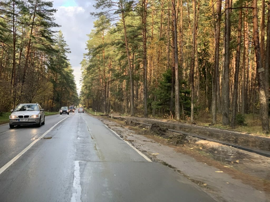 Nemenčinės pl. dviračių takas (Nemenčinės pl.) - Bike path - construction photos