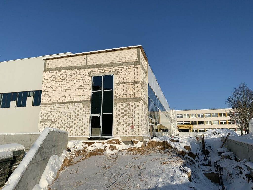 Žemynos progimnazijos sporto salė (Žemynos g. 14) - Sports arena - construction photos