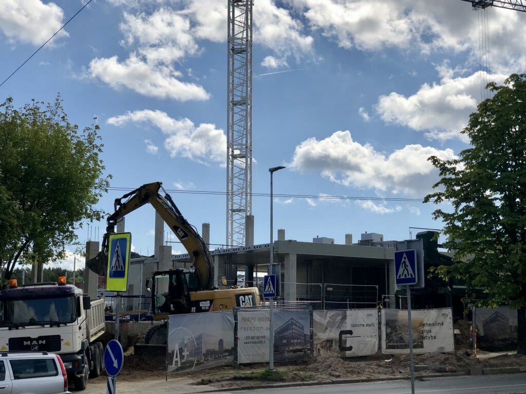 Freedom 36 (Laisvės pr. 36) - Office center - construction photos