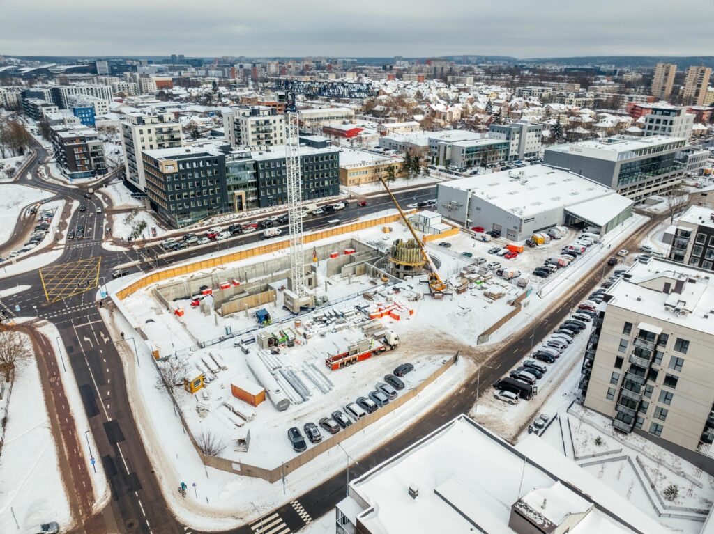 Sand Offices (Žalgirio g. 114) - Office center - construction photos