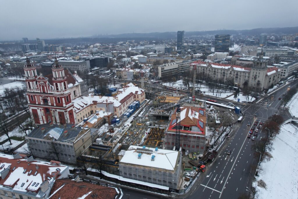 Vasario 16-osios (Vasario 16-osios g. 1) - Hotel, Office center, Primary and secondary education - construction photos