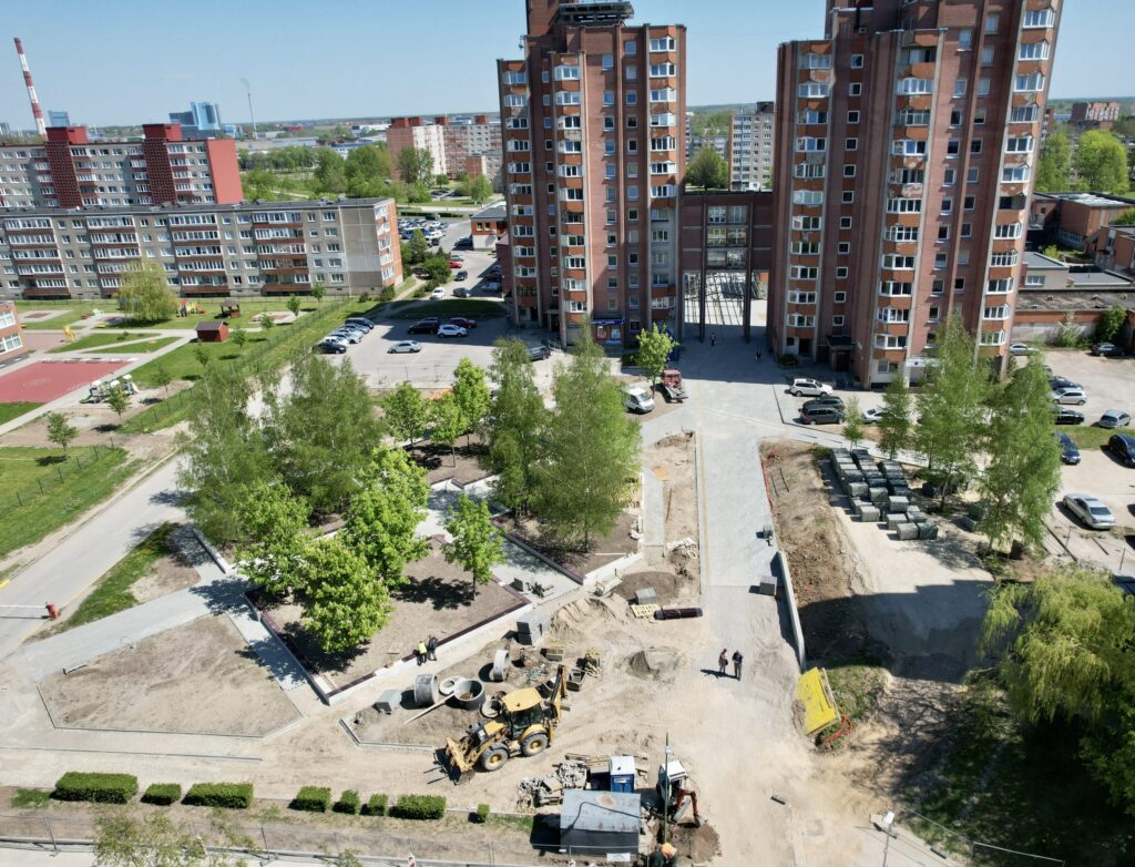 Vingio pasažas (I. Simonaitytės g.) - Kõnnitee - ehituse fotod