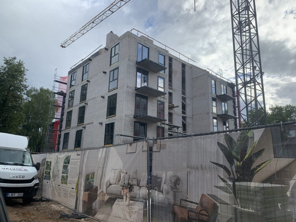 Skvero namai 1 etapas (T. Ševčenkos g. 25) - Hotel, Multi apartment - construction photos