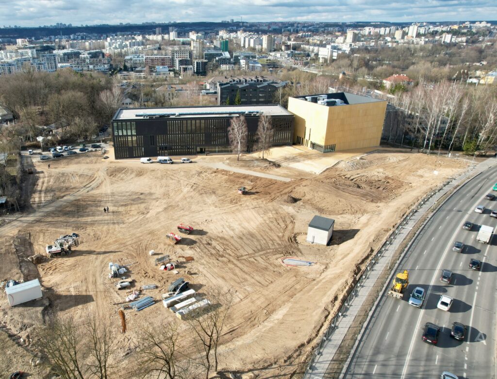LMTA miestelis 1 etapas (Teatro ir kino fakultetas, Mažasis salių blokas) (Olandų g. 21A) - Higher education - construction photos