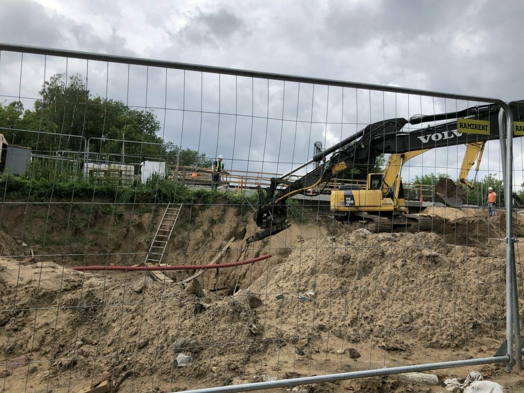 Pėsčiųjų tunelis po geležinkeliu Iešmininkų g. (Iešmininkų g.) - Velosipēdu ceļš, Gājēju ceļš - būvdarbu attēli