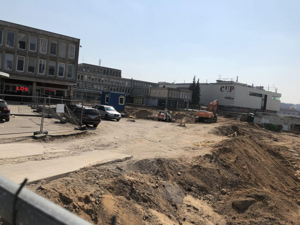 Artery (Konstitucijos pr. 18B) - Biroju centrs - būvdarbu attēli