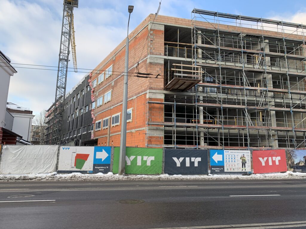 Lenkų kultūros namų priestatas (Naugarduko g. 76) - Cultural center - construction photos