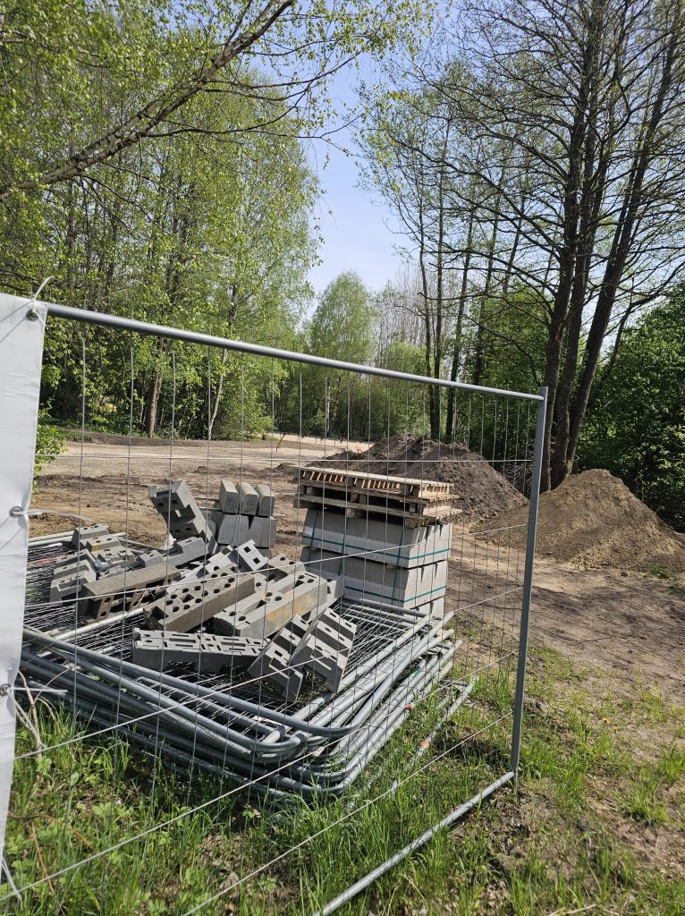 Ūdeļu iela 8 - Šķiroto atkritumu savākšanas laukums (Ūdeļu iela 8) - Atkritumu pārstrādes centrs - būvdarbu attēli