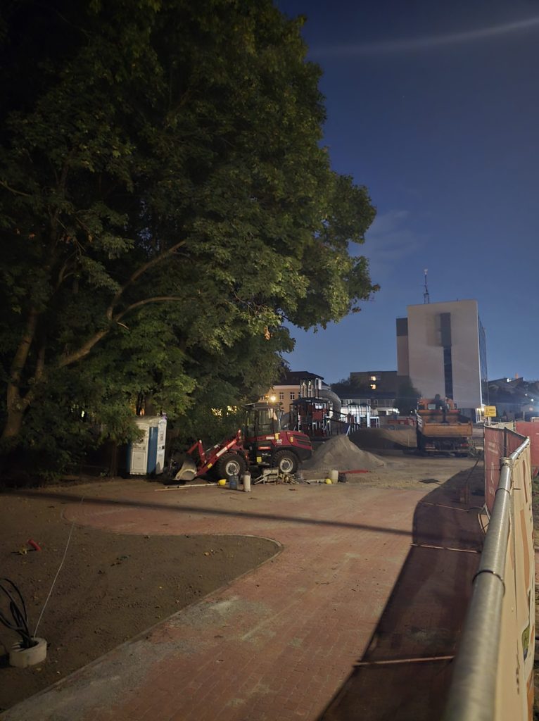 Šv. Florijono skveras (Mortos g.) - Square - construction photos