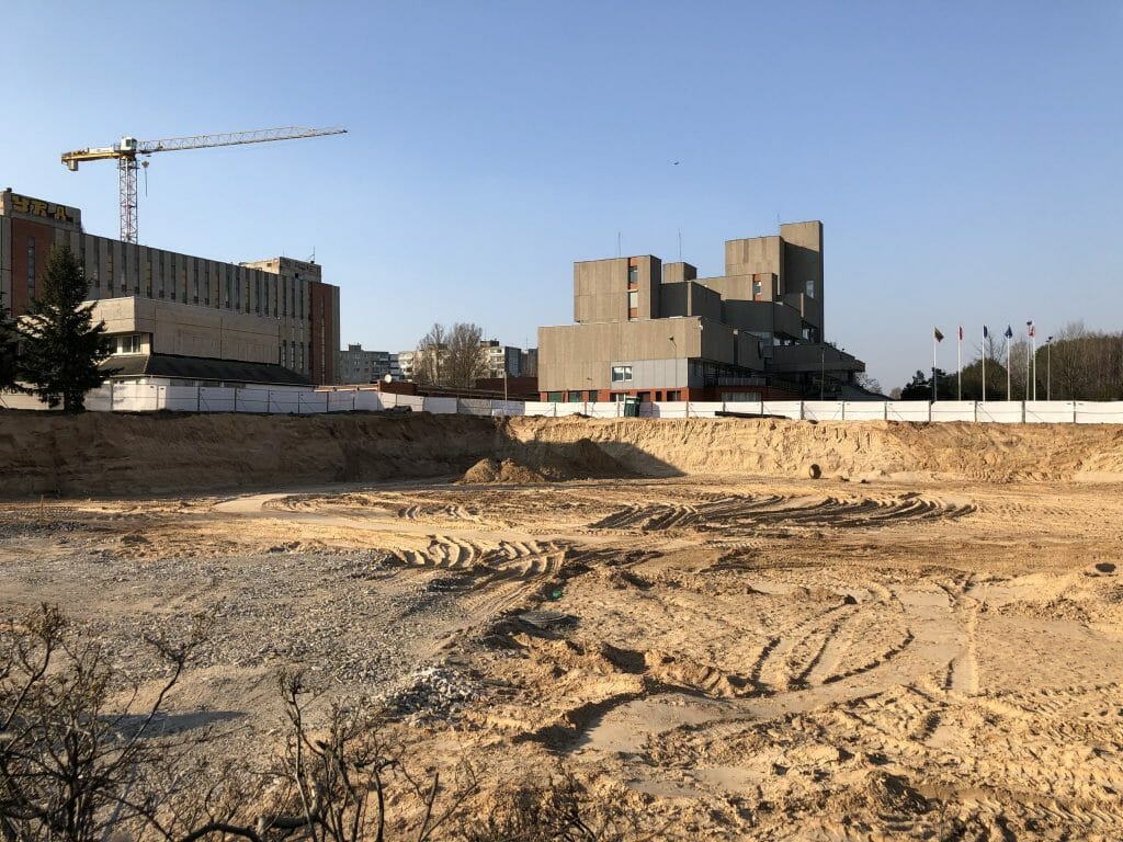 Viršuliškių stogai (Viršuliškių g. 38) - Multi apartment - construction photos