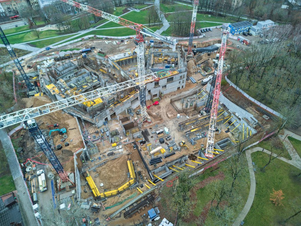 Nacionalinė koncertų salė "Tautos namai" (V. Mykolaičio-Putino g. 5) - Concert hall - construction photos