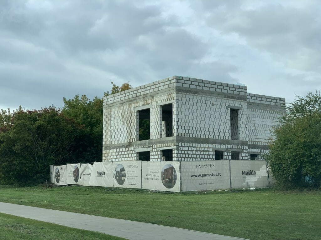 Paraštės (Prano Ancevičiaus g. 6) - Row housing - construction photos