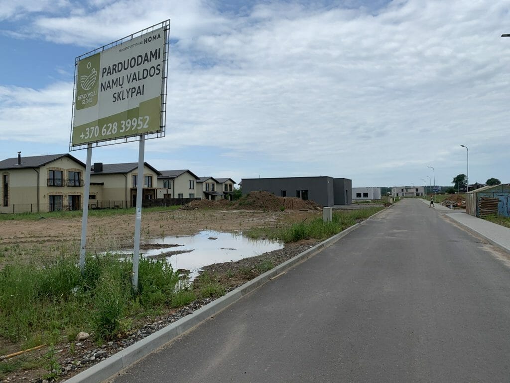 Bendorėlių slėnis (Blindžių g.) - Land plots - construction photos