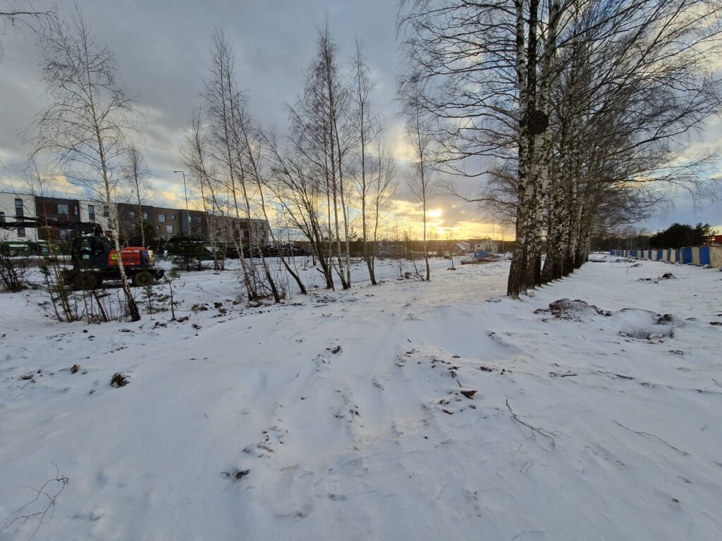 Pilaitės pr. ir Elbingo g. sankryža (Pilaitės pr.) - Jalgrattatee, Tänav - ehituse fotod