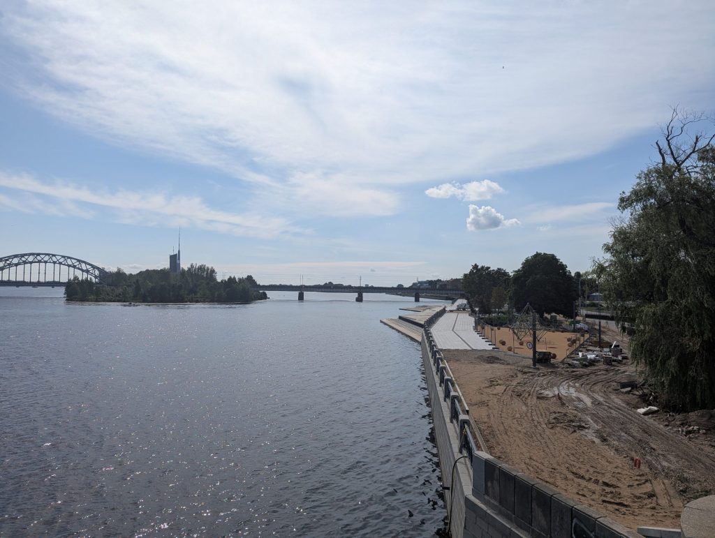 Mūkusalas ielas krasta promenāde (Mūkusalas iela) - Bike path, Waterside - construction photos