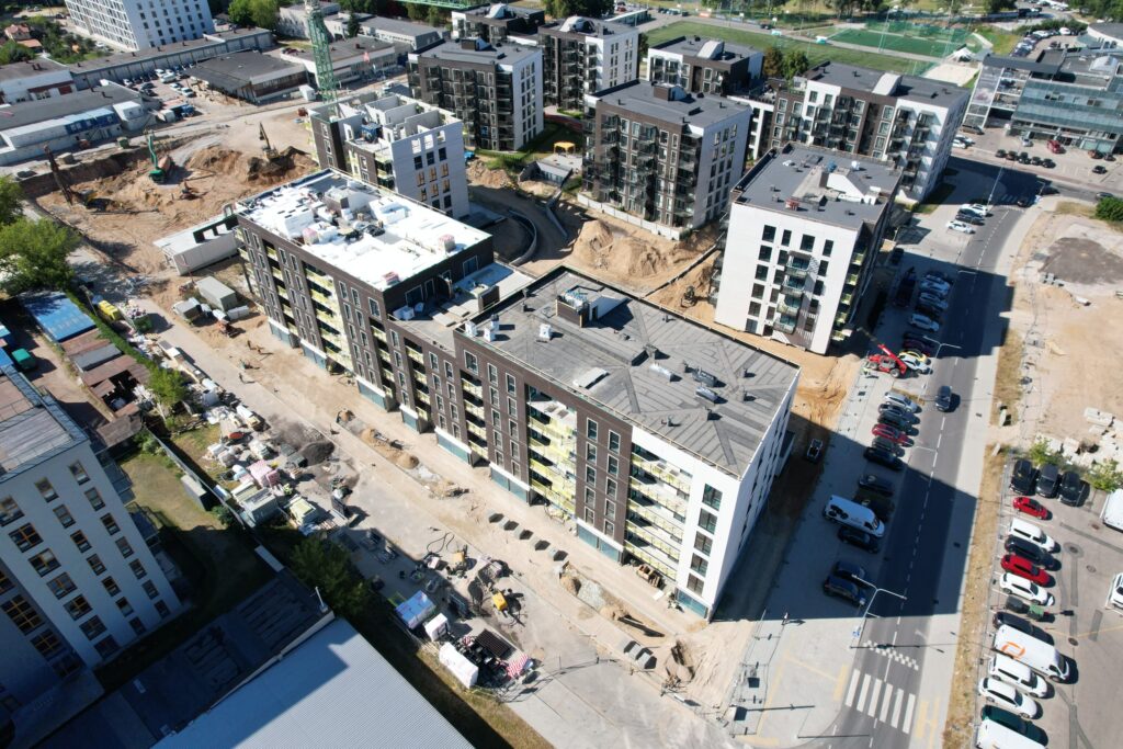 Naujasis Skansenas 3 etapas (Linkmenų g. 15) - Multi apartment - construction photos