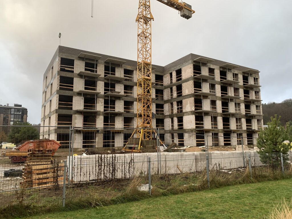 Pušų apartamentai 1 etapas (B namas) (Raudondvario pl. 288K) - Multi apartment - construction photos