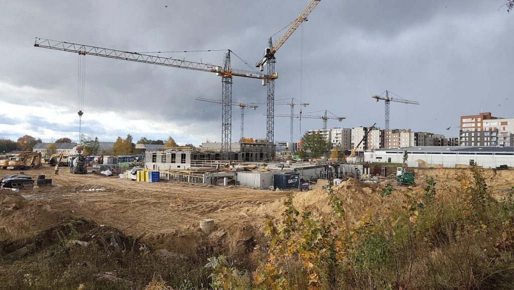 Green Wave 1 etapas (Jazmino, Melisos) (Pumpėnų g. 2) - Multi apartment - construction photos